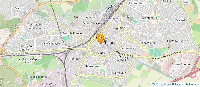 localisation de l'entreprise MONSIEUR MIKAEL PETRICCIOLI  NARBONNE