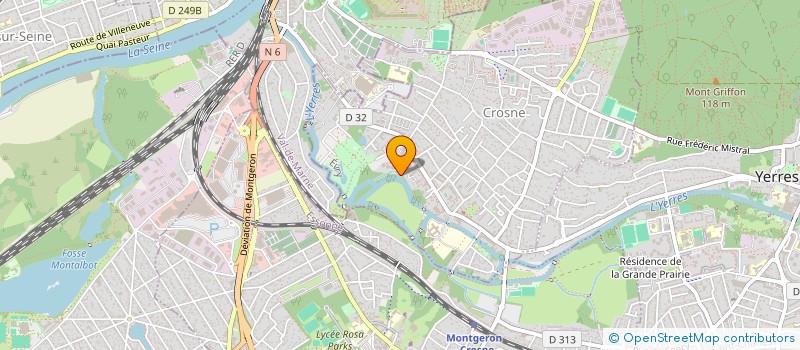 localisation de l'entreprise MONSIEUR MIKAEL SAKOUN  CROSNE