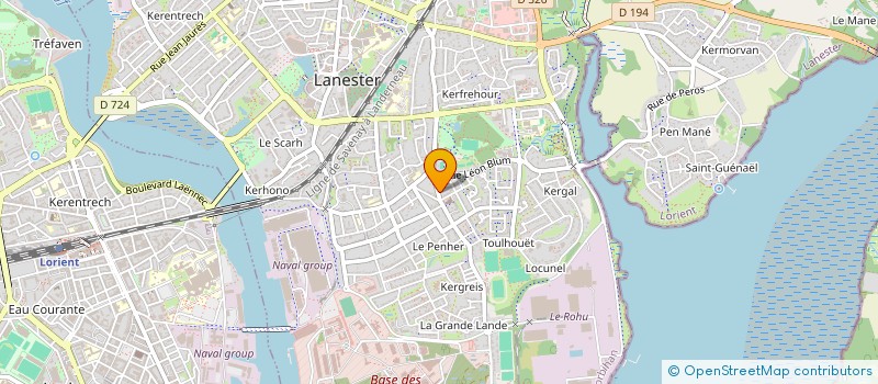 localisation de l'entreprise MONSIEUR MIKAEL SCOAZEC  LANESTER