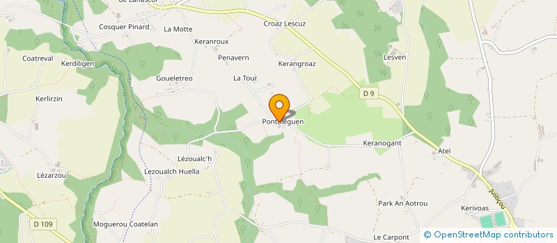 localisation de l'entreprise MONSIEUR MIKAEL SCRIGNAC à PLOUGONVEN