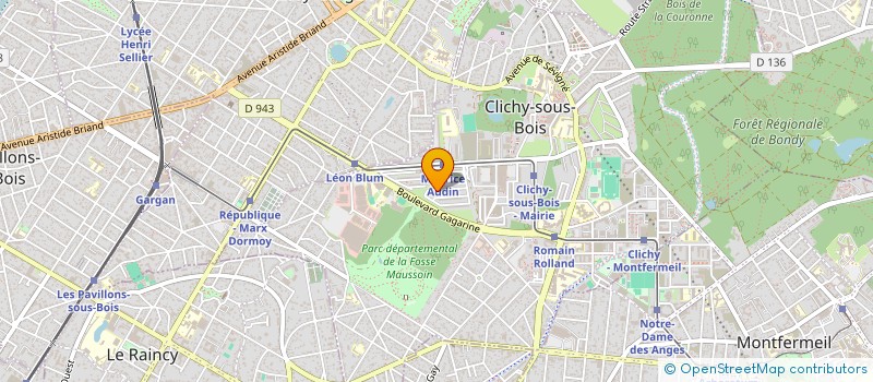 localisation de l'entreprise MONSIEUR MIKAEL SETAL à CLICHY-SOUS-BOIS