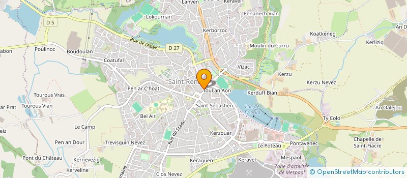 localisation de l'entreprise MONSIEUR MIKAEL TANGUY  SAINT-RENAN