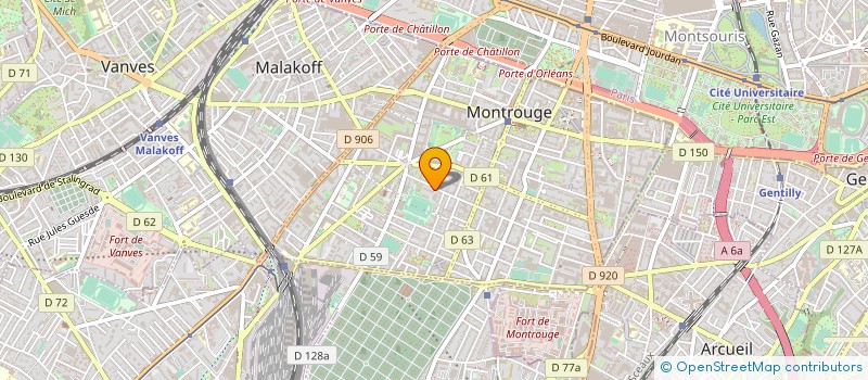 localisation de l'entreprise MONSIEUR MIKAEL TOUITOU  MONTROUGE