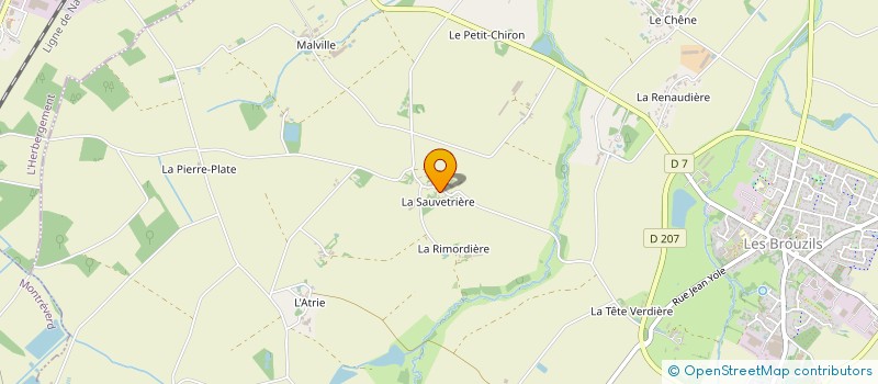 localisation de l'entreprise MONSIEUR MIKAEL VALADE  LES BROUZILS