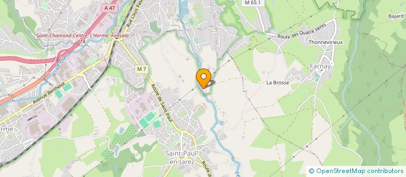 localisation de l'entreprise MONSIEUR MIKAEL VAS  SAINT-PAUL-EN-JAREZ