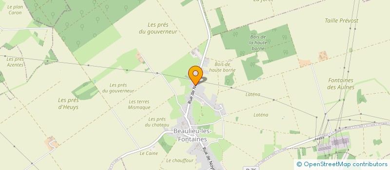 localisation de l'entreprise MONSIEUR MIKAEL VERMEULEN  BEAULIEU-LES-FONTAINES