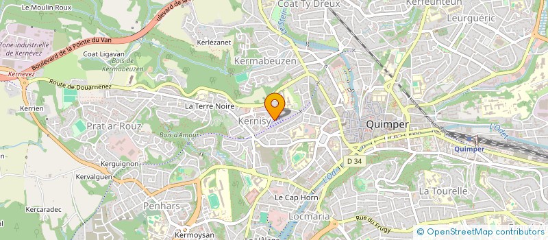 localisation de l'entreprise MONSIEUR MIKAIL ASLANPAY  QUIMPER