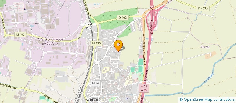 localisation de l'entreprise MONSIEUR MIKAIL KACAGAN  GERZAT