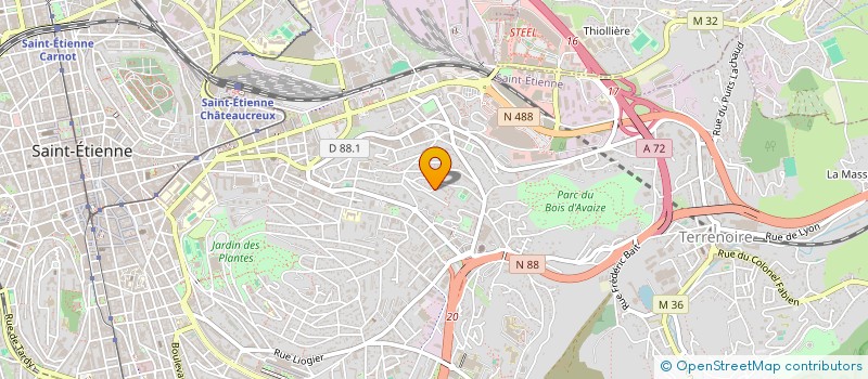 localisation de l'entreprise MONSIEUR MIKAIL TILKI  SAINT-ETIENNE