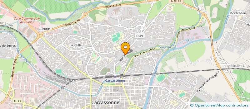 localisation de l'entreprise MONSIEUR MIKALAI DUBOVIK  CARCASSONNE