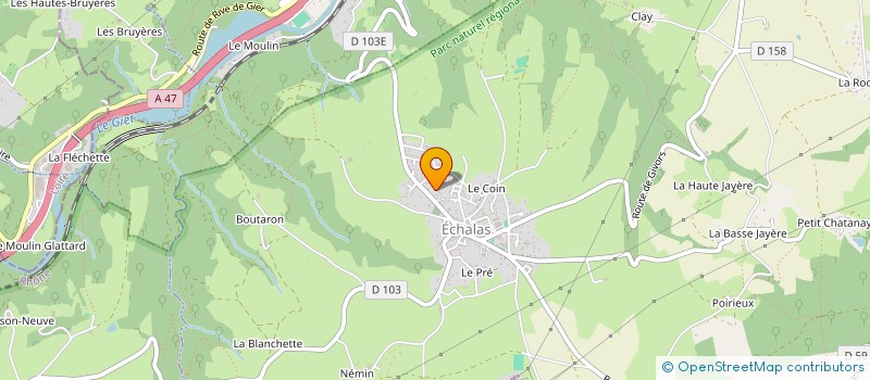 localisation de l'entreprise MONSIEUR MIKE ALLOUCHE  ECHALAS