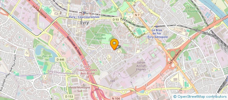 localisation de l'entreprise MONSIEUR MIKE AZENKOT  EVRY-COURCOURONNES