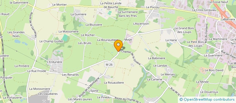 localisation de l'entreprise MONSIEUR MIKE BEAUMANN à COUERON