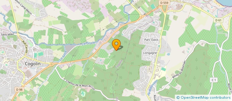 localisation de l'entreprise MONSIEUR MIKE BELIEKI  COGOLIN