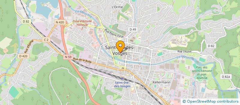 localisation de l'entreprise MONSIEUR MIKE CLEMENT  SAINT-DIE-DES-VOSGES