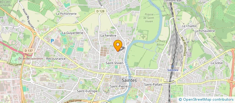 localisation de l'entreprise MONSIEUR MIKE CUILLERIER  SAINTES