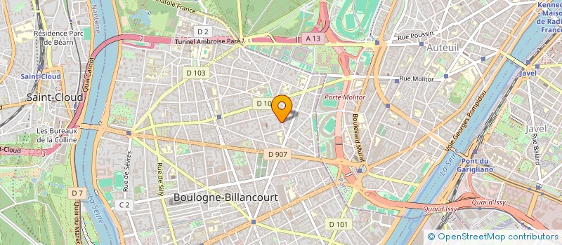 localisation de l'entreprise MONSIEUR MIKE DABI à BOULOGNE-BILLANCOURT