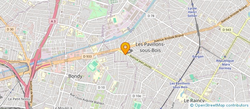 localisation de l'entreprise MONSIEUR MIKE DARBOOUZE  LES PAVILLONS-SOUS-BOIS