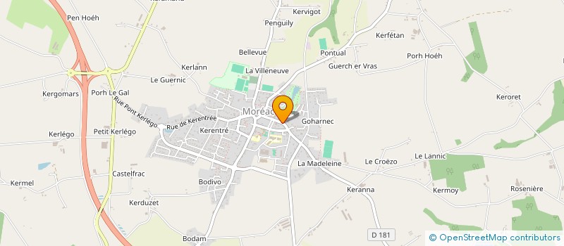 localisation de l'entreprise MONSIEUR MIKE DEMMANE  MOREAC