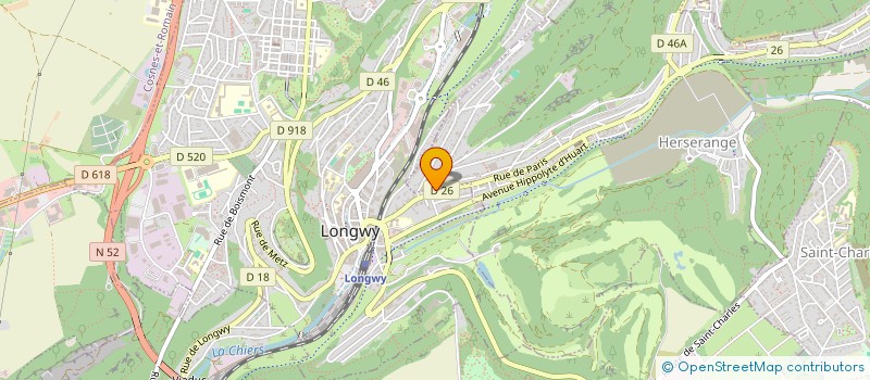 localisation de l'entreprise MONSIEUR MIKE DOS SANTOS  HERSERANGE