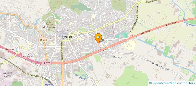 localisation de l'entreprise MONSIEUR MIKE DUBROMEL à HYERES