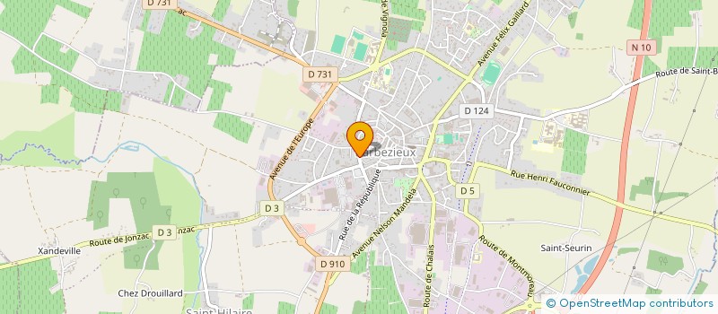 localisation de l'entreprise MONSIEUR MIKE FARGIER  BARBEZIEUX-SAINT-HILAIRE