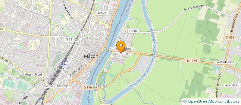 localisation de l'entreprise MONSIEUR MIKE GARDECHAUX  SAINT-LAURENT-SUR-SAONE