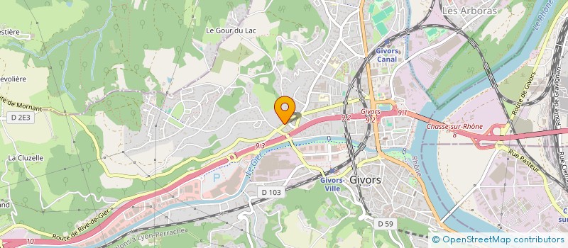 localisation de l'entreprise MONSIEUR MIKE GARDETTE  GIVORS