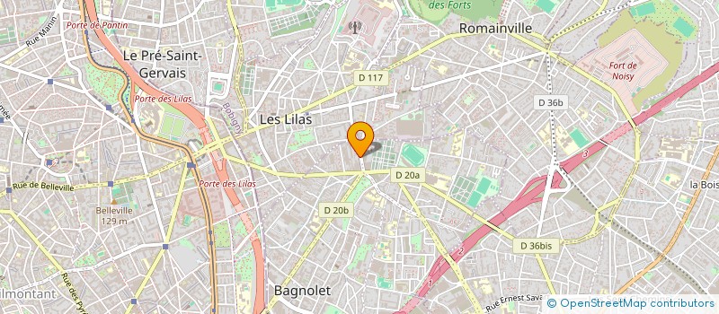 localisation de l'entreprise MONSIEUR MIKE GAUTIER à BAGNOLET