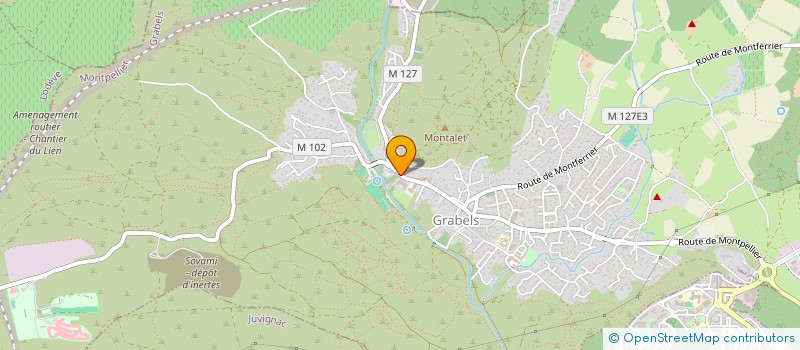 localisation de l'entreprise MONSIEUR MIKE HERVE  GRABELS