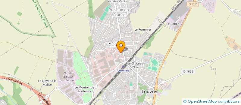 localisation de l'entreprise MONSIEUR MIKE HIBAU  LOUVRES