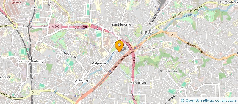 localisation de l'entreprise MONSIEUR MIKE INDERCHIT  MARSEILLE