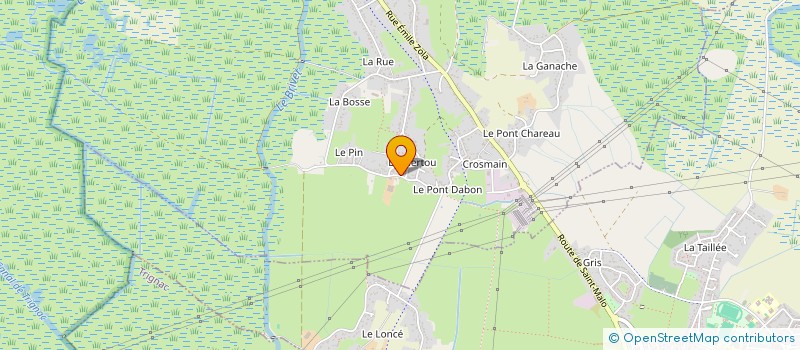 localisation de l'entreprise MONSIEUR MIKE LAGRENEE  SAINT-MALO-DE-GUERSAC