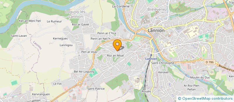 localisation de l'entreprise MONSIEUR MIKE LE CALVEZ  LANNION