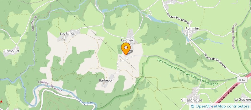 localisation de l'entreprise MONSIEUR MIKE MALANDRA  CHAPDES-BEAUFORT