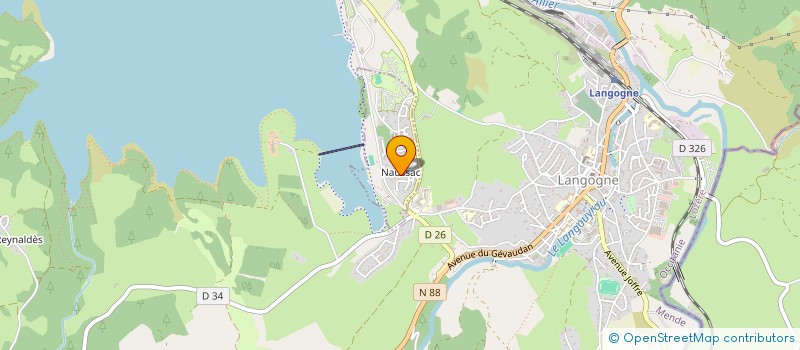 localisation de l'entreprise MONSIEUR MIKE MALZIEU  NAUSSAC-FONTANES