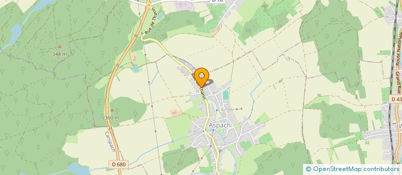 localisation de l'entreprise MONSIEUR MIKE NUNES  ASPACH