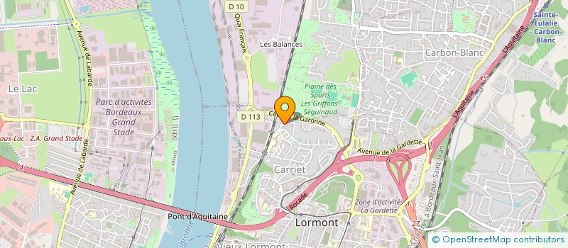 localisation de l'entreprise MONSIEUR MIKE PROCOPE  LORMONT