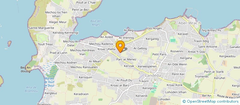 localisation de l'entreprise MONSIEUR MIKEL CALVEZ  LANDEDA