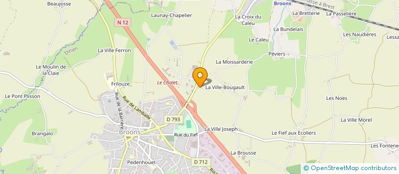 localisation de l'entreprise MONSIEUR MIKEL LE BARS  BROONS