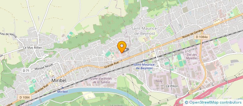 localisation de l'entreprise MONSIEUR MIKHAEL BELKASSEM à MIRIBEL