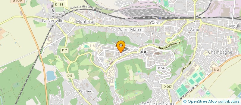 localisation de l'entreprise MONSIEUR MIKHAIL FROLOV à LAON