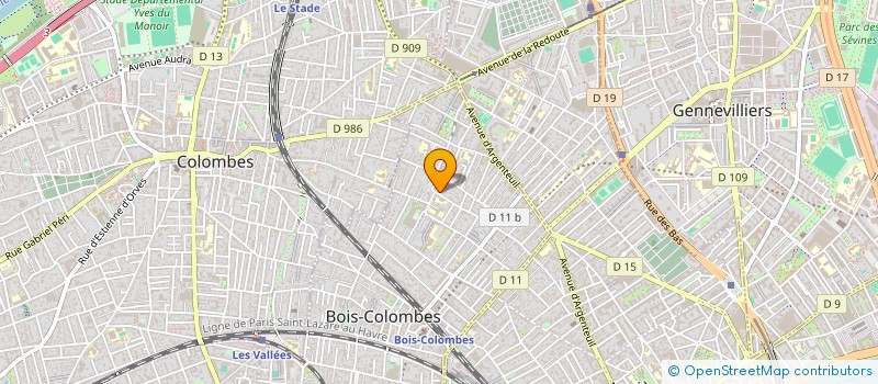 localisation de l'entreprise MONSIEUR MIKHAIL KHOMA à BOIS-COLOMBES