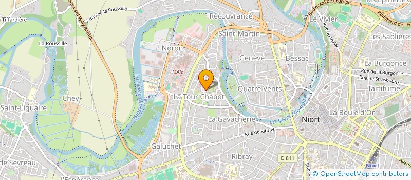 localisation de l'entreprise MONSIEUR MIKHAILI BAKHIA  NIORT