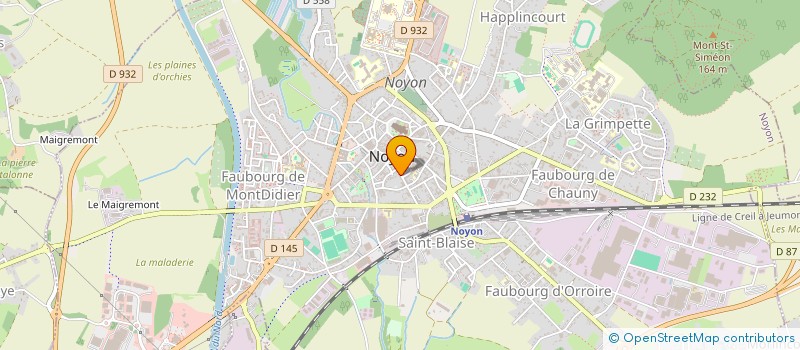 localisation de l'entreprise MONSIEUR MILA GHALI  NOYON