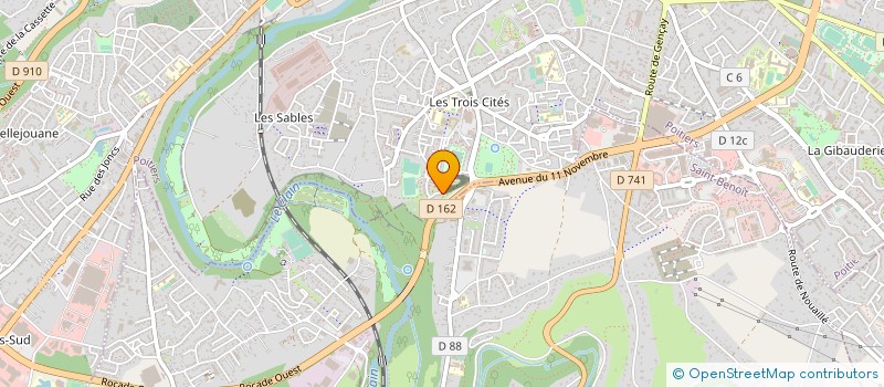 localisation de l'entreprise MONSIEUR MILAD CHAYOUT  POITIERS