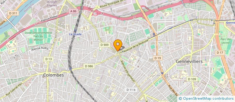 localisation de l'entreprise MONSIEUR MILAD EZABADI à ASNIERES-SUR-SEINE