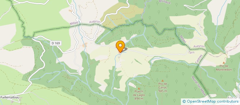 localisation de l'entreprise MONSIEUR MILAN BADIANE  MURAT-SUR-VEBRE