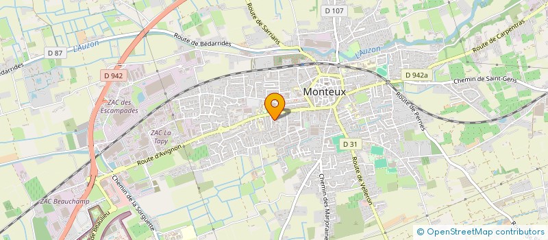 localisation de l'entreprise MONSIEUR MILAN BARO  MONTEUX