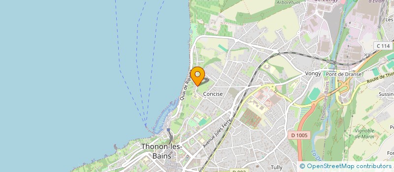 localisation de l'entreprise MONSIEUR MILAN BROQUET à THONON-LES-BAINS